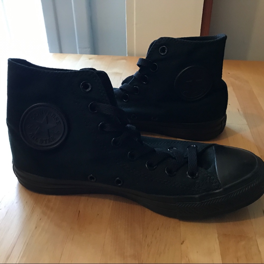 Converse Black All Star High Top Sneakers 8.5